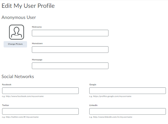 Profile Access Screenshot